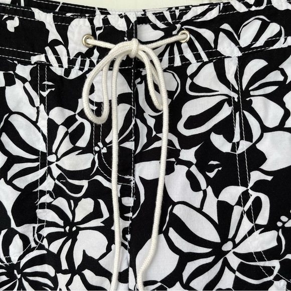 •LOFT• Tropical Floral Capri Pants with Drawstring - Size 6 - Picture 3 of 9